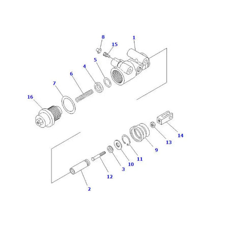 Brake Master Cylinder 34A-36-11400 for Komatsu Forklift FB10M-3 FB13M-3 FB13M-3-EC FB15M-3 FB15M-3-EC FB18M-3 FB18M-3-EC FB20M-3 - KUDUPARTS