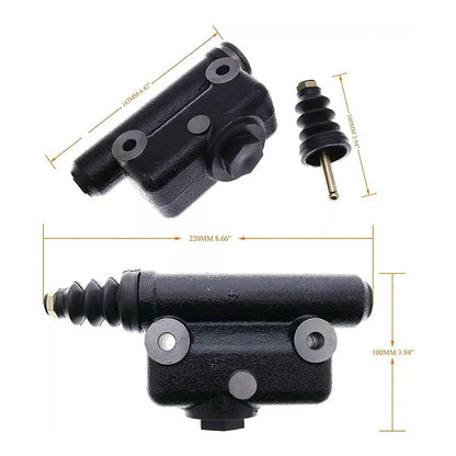 Kit maître-cylindre et récepteur de frein pour pelle rétro L25419 A51976 compatible avec les modèles Case 450B, 450C, 480, 480B, 480C, 480D, 580, 580B, 580C, 850B, 850C, 850D et 855C.