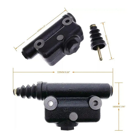 Backhoe Brake Master & Slave Cylinder Kit L25419 A51976 for Case 450B 450C 480 480B 480C 480D 580 580B 580C 850B 850C 850D 855C - KUDUPARTS