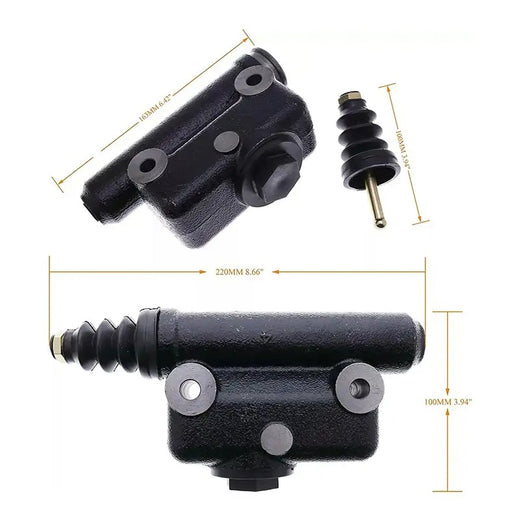 Backhoe Brake Master & Slave Cylinder Kit L25419 A51976 for Case 450B 450C 480 480B 480C 480D 580 580B 580C 850B 850C 850D 855C - KUDUPARTS