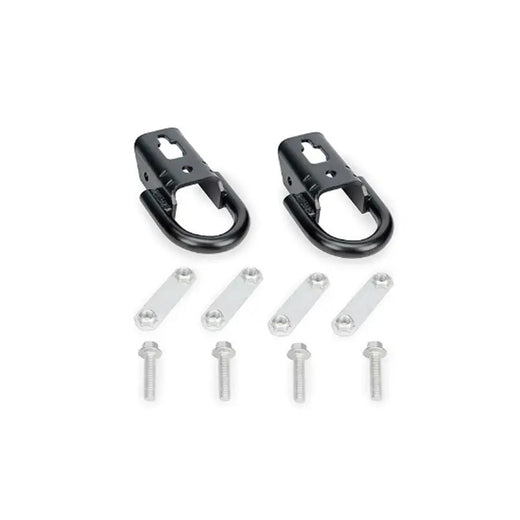 1 Pair Black Front Tow Hook M-18954-F15B for Ford F-150 2015-2024 - KUDUPARTS