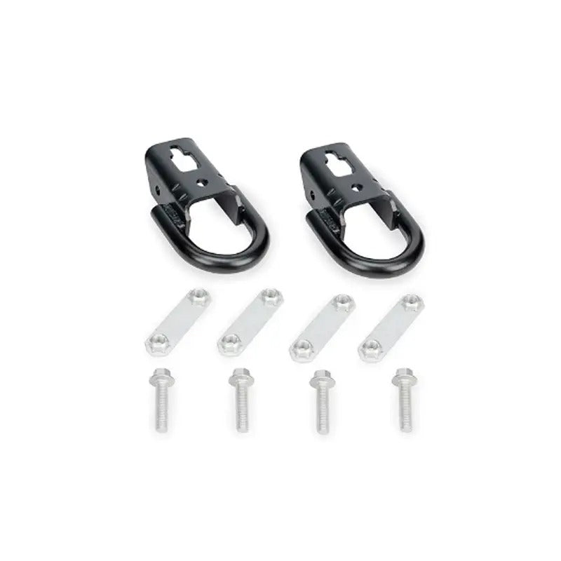 1 Pair Black Front Tow Hook M-18954-F15B for Ford F-150 2015-2024 - KUDUPARTS