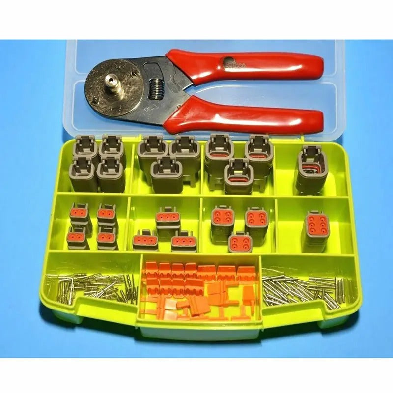 116 Pcs Deutsch DTM Connector Starter Kit & Crimper