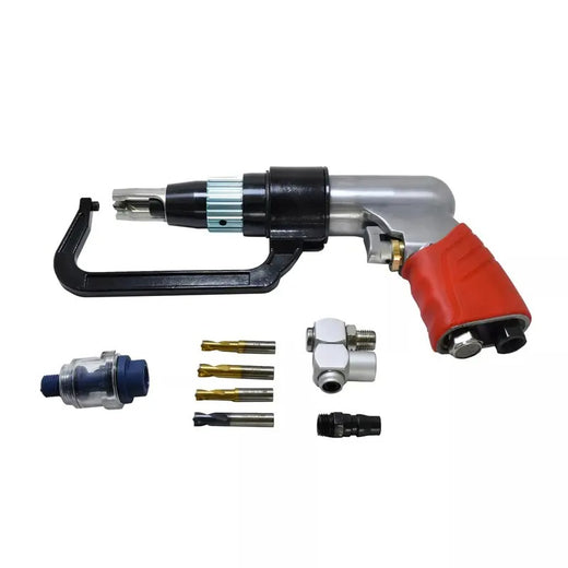 Pneumatic Spot Weld Cutter Kit with 6.5mm 8mm 5/16" 1/4" Drill Bits for Automotive Sheet Metal and Steel Panel Removal - KUDUPARTS
