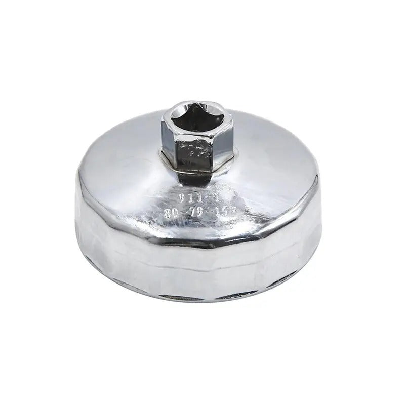 79-80mm 15 Flutes Oil Filter Cap Wrench Socket Remover Tool 911-1 for Car - KUDUPARTS