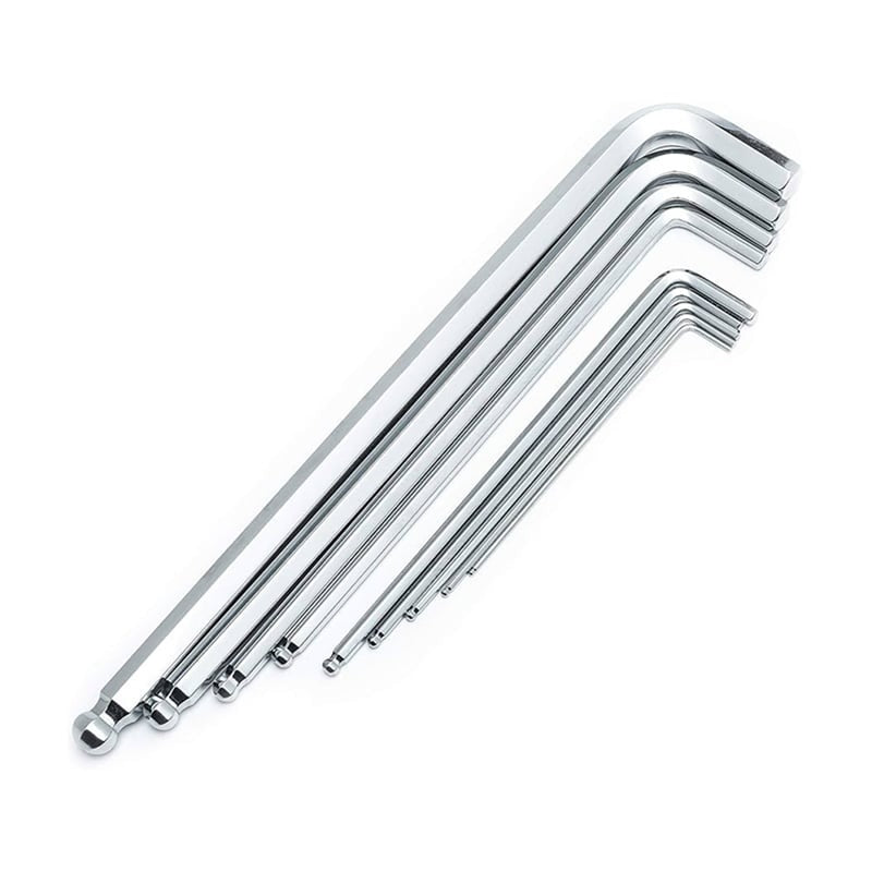 9 Pieces Extended Long-Arm L-Type Hex Key Hexagon Wrench Set