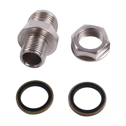 Aftermarket Kinugawa Turbo Oil Pan Return Drain Plug Adapter Fitting 10AN No Welding Steel