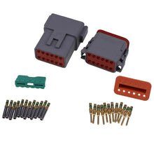 Deutsch DT 12 Pin Connector Kit with 14 AWG Solid Contacts - KUDUPARTS