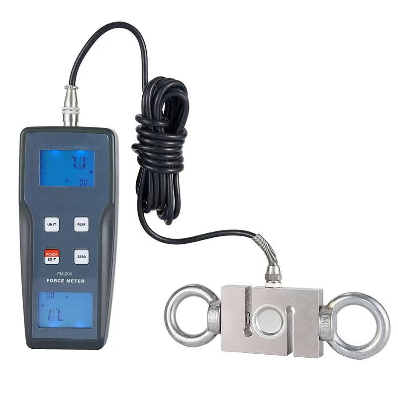 FM-204-500K 4900N 500kgf 1100Lbf Digital Force Gauge Push Pull Gauge Dynamometer Peak Track Mode 0.5% Accuracy