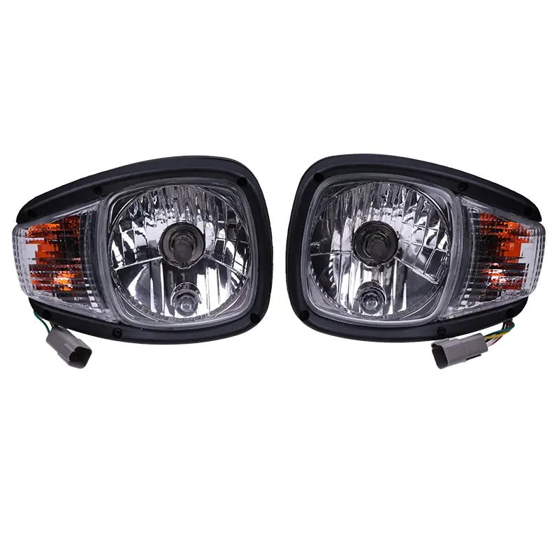 24V Headlight 195-0190 195-0189 1950190 1950189 for Caterpillar CAT 236D 242D 246C 246D 256C 262C - KUDUPARTS