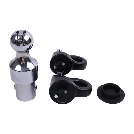 Puck System 2-5/16" Gooseneck Ball & Safety Chain Kit 60692 for Ford F-250 F-350 F-450 Chevrolet Silverado GMC Sierra Nissan Titan XD - KUDUPARTS
