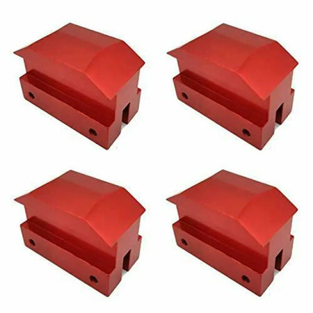 Set of 4 Jack Lifting Pad Anodized Aluminum JACKPAD08-RD-4 for 6th Generation Chevrolet Camaro 16-18 - KUDUPARTS