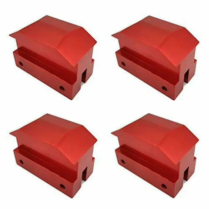 Set of 4 Jack Lifting Pad Anodized Aluminum JACKPAD08-RD-4 for 6th Generation Chevrolet Camaro 16-18 - KUDUPARTS