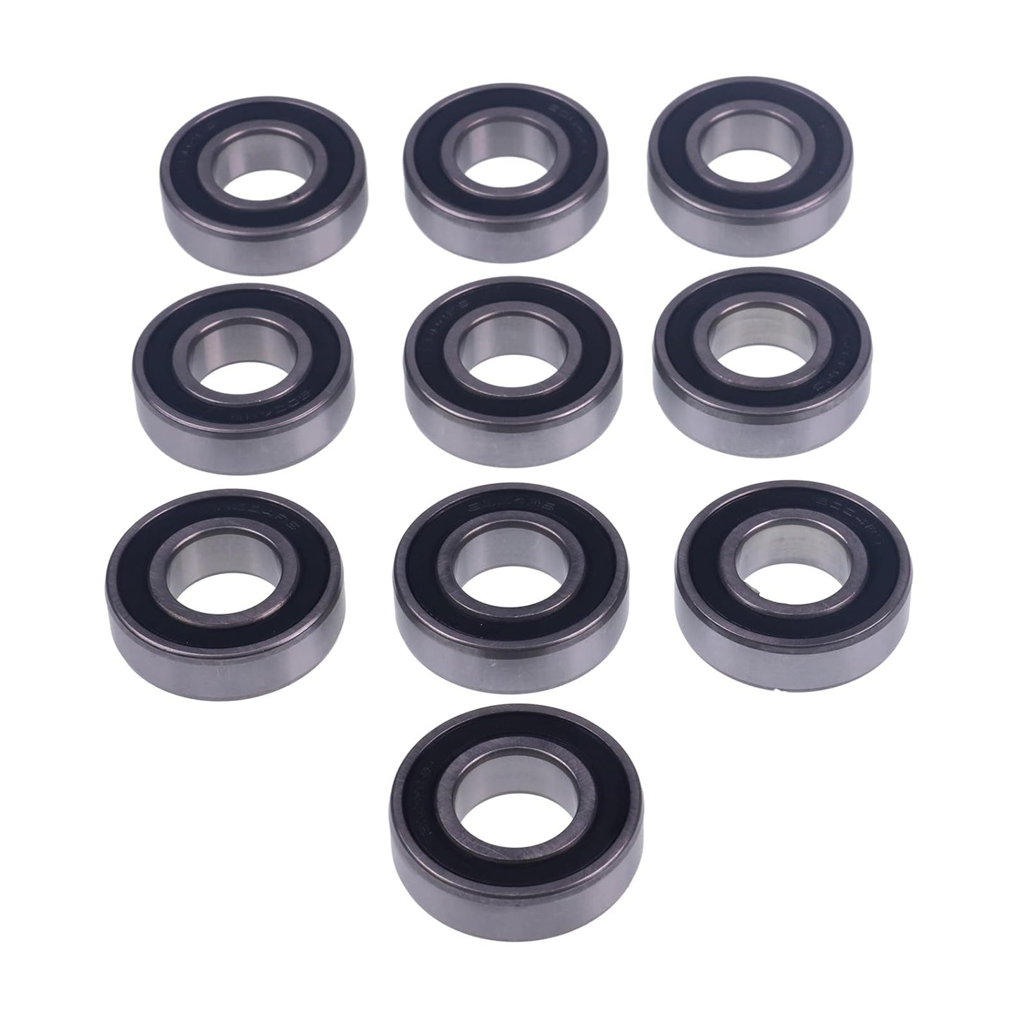 10 piezas de rodamientos de rueda tensora 93306-00444-00 93306-00446-00 para motos de nieve Yamaha SRV XLV XL-V Bravo Road Star PW80 TTR90 