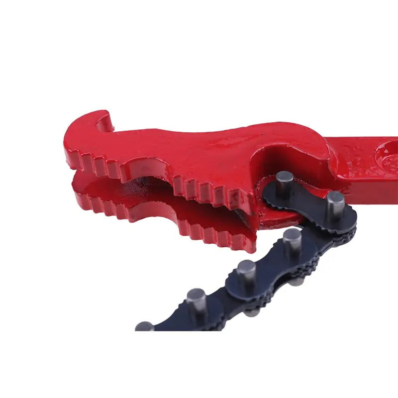 12 Inch Heavy Duty Reversible Chain Wrench for 1.5" to 6" Diameter Adjustable Oil Fuel Filter Chain Wrench Pipe Fittings Tools Spanner