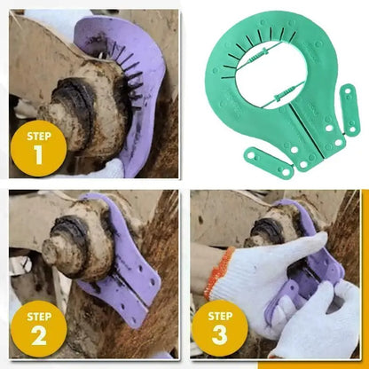 1 Set Non-dismantling Shaft Gasket Thick Rubber Plastic Gasket for Excavator Loader Bulldozer Forklift