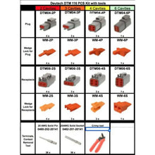 116 Pcs Deutsch DTM Connector Starter Kit & Crimper