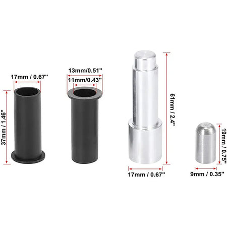 17 Pieces Door Pin Guides & Door Bushing Removal Tool for Jeep Wrangler JK JL 07-20 - KUDUPARTS