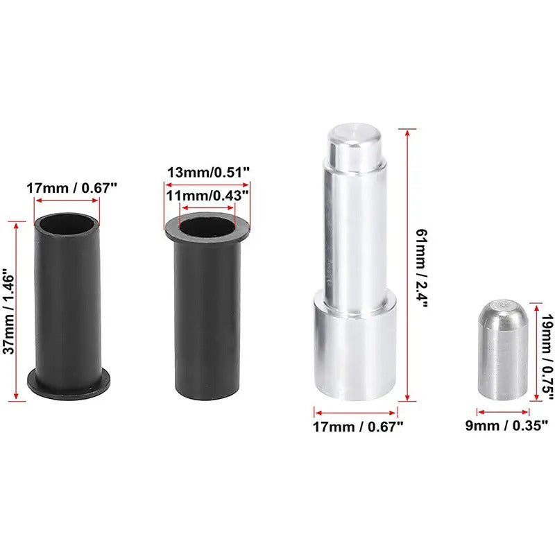 17 Pieces Door Pin Guides & Door Bushing Removal Tool for Jeep Wrangler JK JL 07-20 - KUDUPARTS