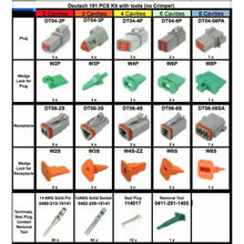 191 Pcs Deutsch DT Connector Kit for 14-16 AWG Solid Contacts Kit
