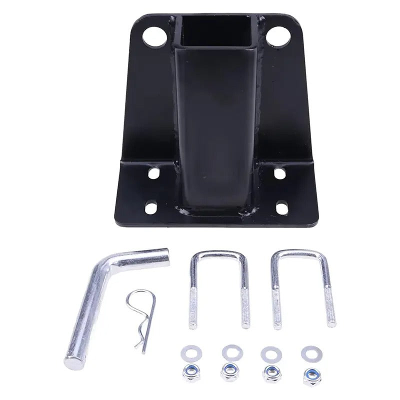 2 Inch Receiver Trailer Tow Hitch with Pins and Clips Kit for Kawasaki Mule 600 610 4x4 SX KAF400