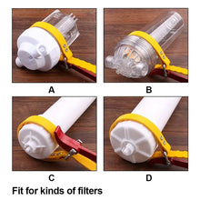 6.3" (160mm) Capacity Multi-Purpose Belt Strap Wrench 23" (585mm) Length Adjustable Strap and 12" (300mm) Steel Handle