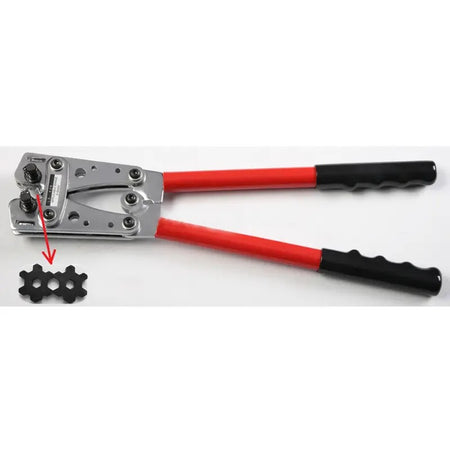 6-50mm² Heavy Duty Hex Crimping Tool LX-50B for Non-insulated cable links - KUDUPARTS