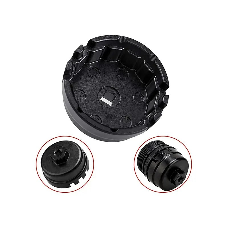 64mm 14 Flutes Oil Filter Cap Wrench Cup Socket Remover Tool for Toyota Lexus Scion