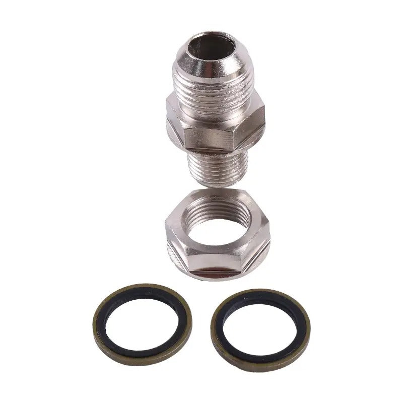 Aftermarket Kinugawa Turbo Oil Pan Return Drain Plug Adapter Fitting 10AN No Welding Steel - KUDUPARTS