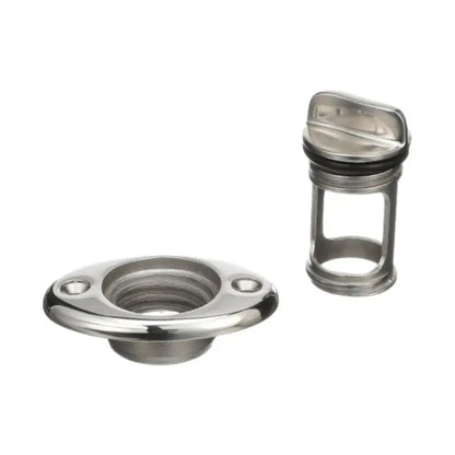 Aftermarket Seachoice 50-18661 Stainless Steel Marine Boat Garboard Drain & Plug for Boat Transoms Fish Wells Ice Chests