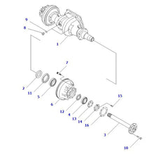 Drum Brake 3EA-21-42171 for Komatsu Forklift FD10-18-20 FG10-18-20 FG09-21-M FG09L-18L-20