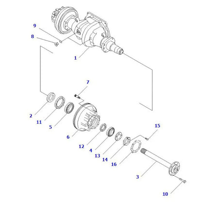Drum Brake 3EA-21-42171 for Komatsu Forklift FD10-18-20 FG10-18-20 FG09-21-M FG09L-18L-20