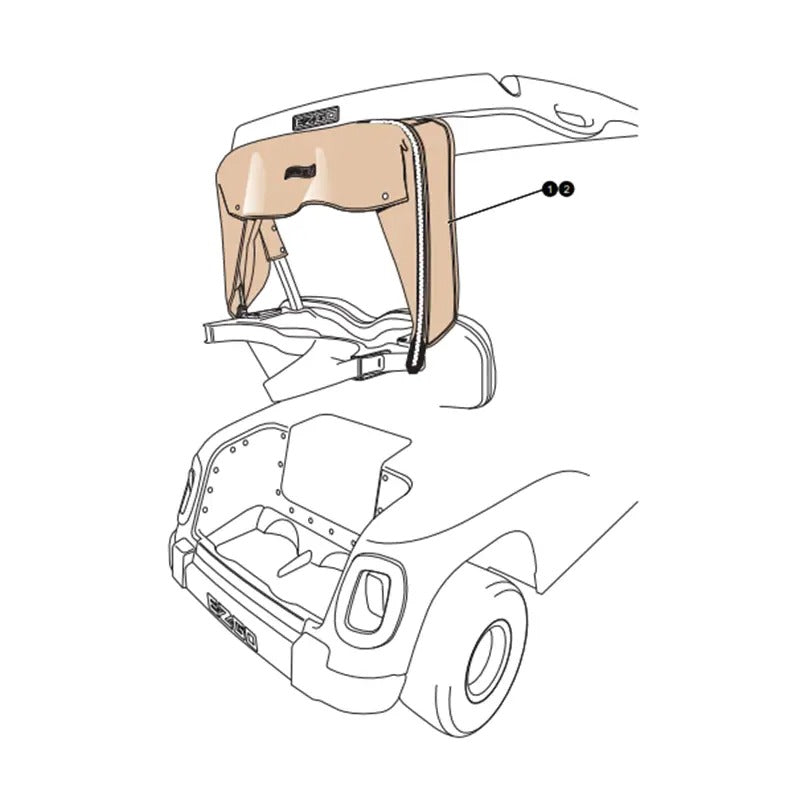 Golf Cart Bag Cover Kit 604666 for Club Car / EZGO / Yamaha / Ford