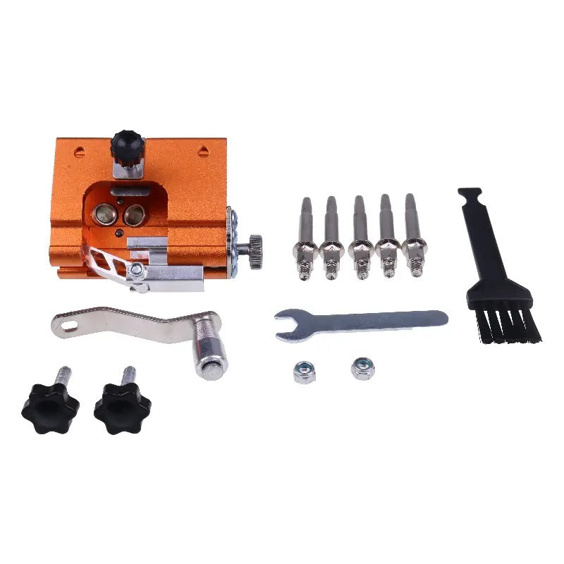 Portable Upgraded Manual Electric Sharpening Jig Set with Glove Brush Head Grinding Head for All Electric Saw Chain - KUDUPARTS