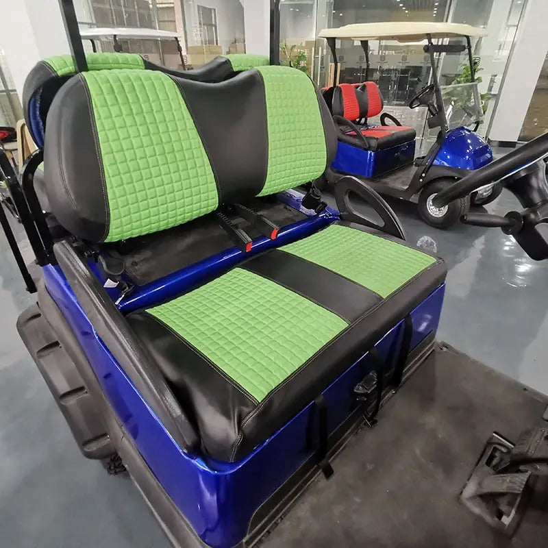 Green Golf Cart Seat Cover Front &amp; Rear Set (4 PCS) for Club Car Precedent / Tempo