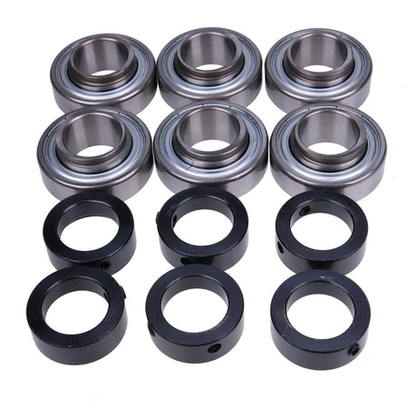 6 Pieces Spindle Bearing JD8597 for John Deere Combine 4420 4400 600 6620 7700 8820 Tractor 316 317 140 - KUDUPARTS