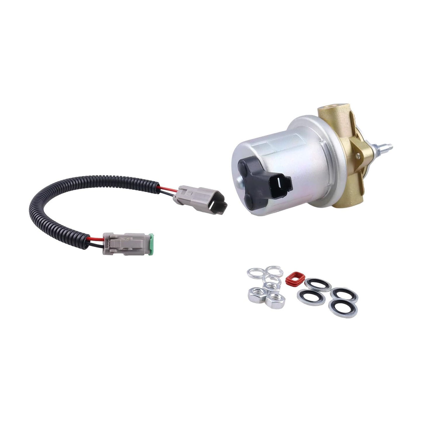 24V Fuel Transfer Pump Kit 87585338 J990106 for Cummins QSB5.9 6B 5.9L Engine CASE CX210 CX240 CX290 New Holland RG170.B(Ship to US Only.)