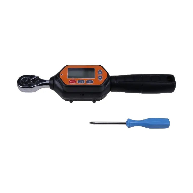 1/4 inches Mini Digital Torque Wrench AWM-30 With LED Buzzer And LCD Screen 0.66-22.12 ft-lbs(0.9-30 Nm) for Auto Repair Motorcycle Maintenance - KUDUPARTS