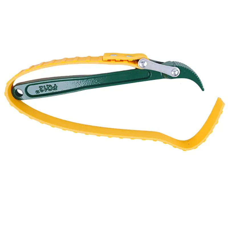 6.3" (160mm) Capacity Multi-Purpose Belt Strap Wrench 23" (585mm) Length Adjustable Strap and 12" (300mm) Steel Handle