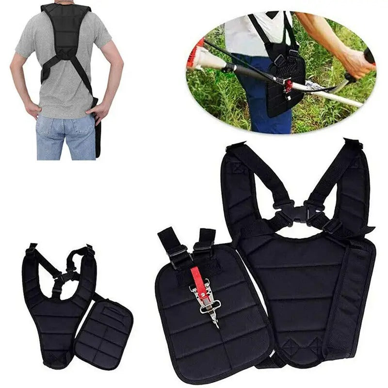 Double Shoulder Strimmer Padded Belt Harness Strap for Brush Cutter & Trimmer Lawn Mower Parts Garden Tools