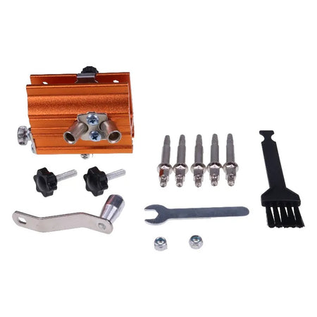 Portable Upgraded Manual Electric Sharpening Jig Set with Glove Brush Head Grinding Head for All Electric Saw Chain - KUDUPARTS