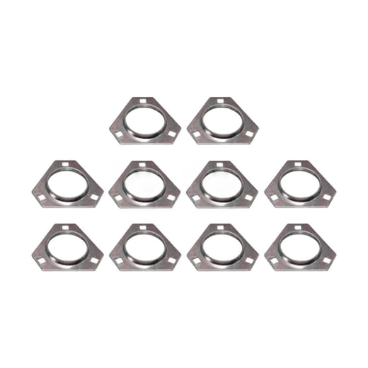 10 Pieces Bearing Flange Half H103264 for Yanmar 3TNE84 4TNE84 John Deere 6068 6090 6135 Engine 4300 4400 4410 4600 4700 Tractor - KUDUPARTS