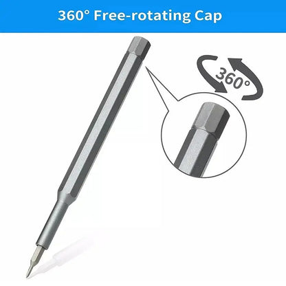 Kit de tournevis magnétiques de précision 24 en 1 pour la réparation d'ordinateurs, de PC et de téléphones.