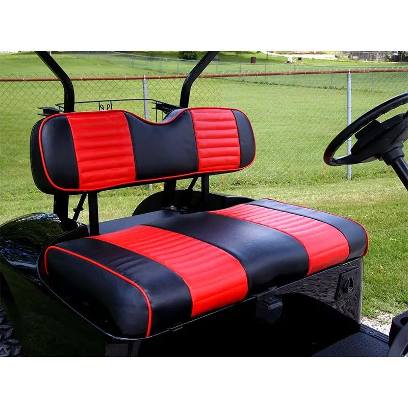 Red Golf Cart Seat Cover Front &amp; Rear Set (4 PCS) for Club Car Precedent / Tempo