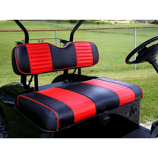 Red Golf Cart Seat Cover Front &amp; Rear Set (4 PCS) for Club Car Precedent / Tempo - KUDUPARTS