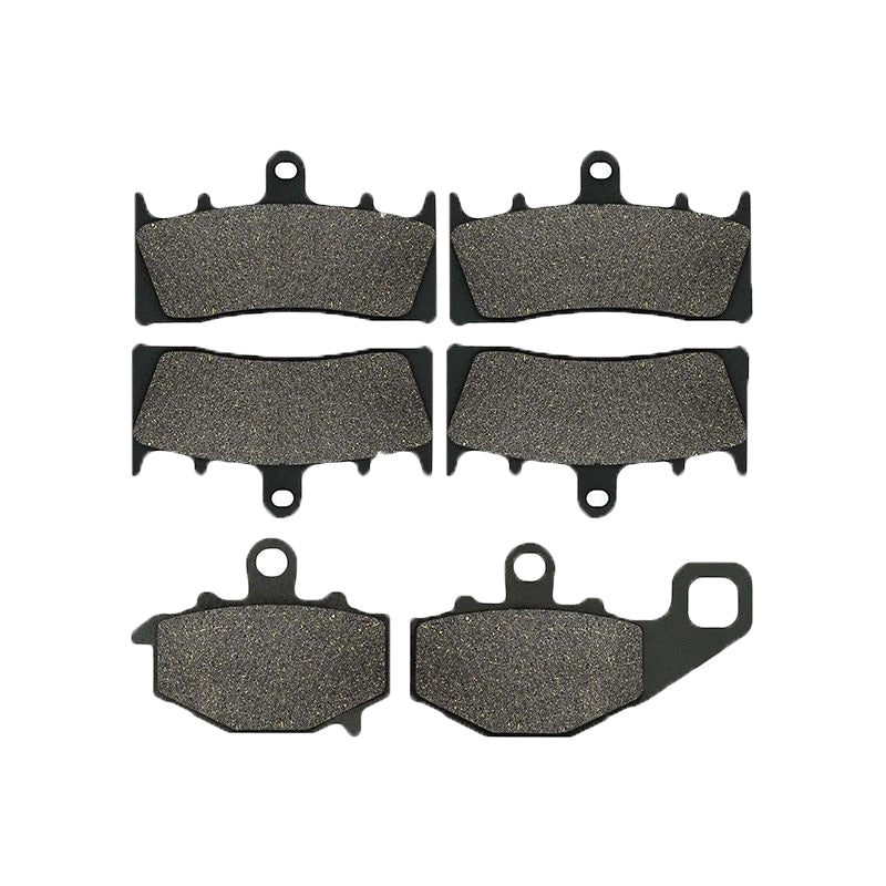 6 Pcs Front & Rear Brake Pad FA192 FA188 for Kawasaki Motorcycle ZX-6R 1998-2002 ZX-9R 1996-2001 - KUDUPARTS