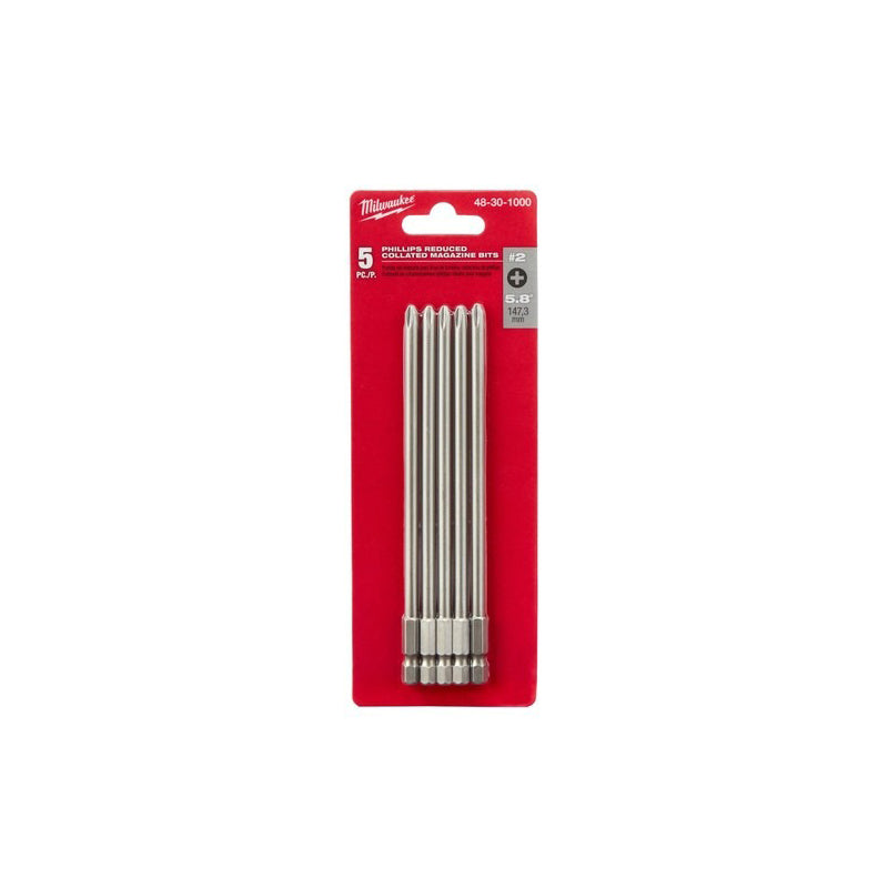 5 Pieces Phillip Reduced Collated Magazine Bit 48-30-1000 for Milwaukee Tool Power Screwdriver Drill Impact Driver