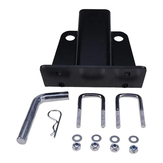 2 Inch Receiver Trailer Tow Hitch with Pins and Clips Kit for Kawasaki Mule 600 610 4x4 SX KAF400 - KUDUPARTS