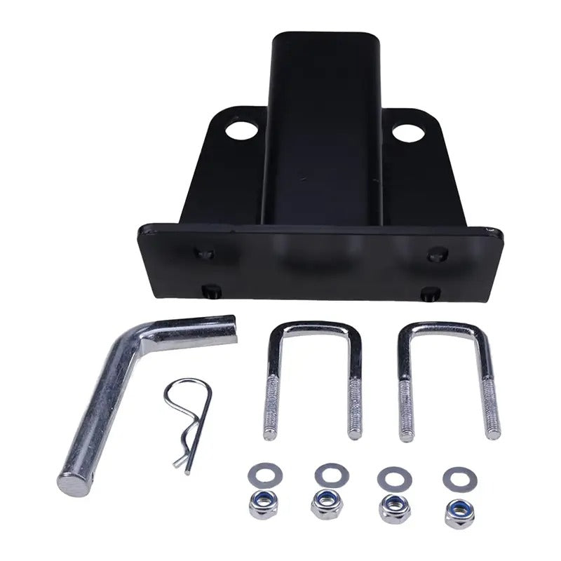 2 Inch Receiver Trailer Tow Hitch with Pins and Clips Kit for Kawasaki Mule 600 610 4x4 SX KAF400 - KUDUPARTS
