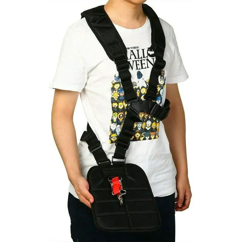 Double Shoulder Strimmer Padded Belt Harness Strap for Brush Cutter & Trimmer Lawn Mower Parts Garden Tools